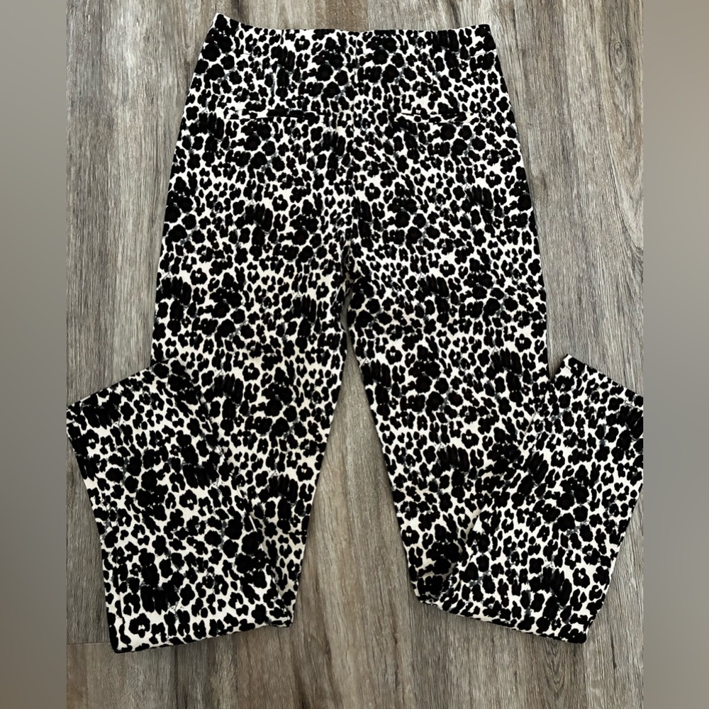 HAYDEN LOS ANGELES Black and Tan Animal Print Pants. Size Medium. - Picture 8 of 9